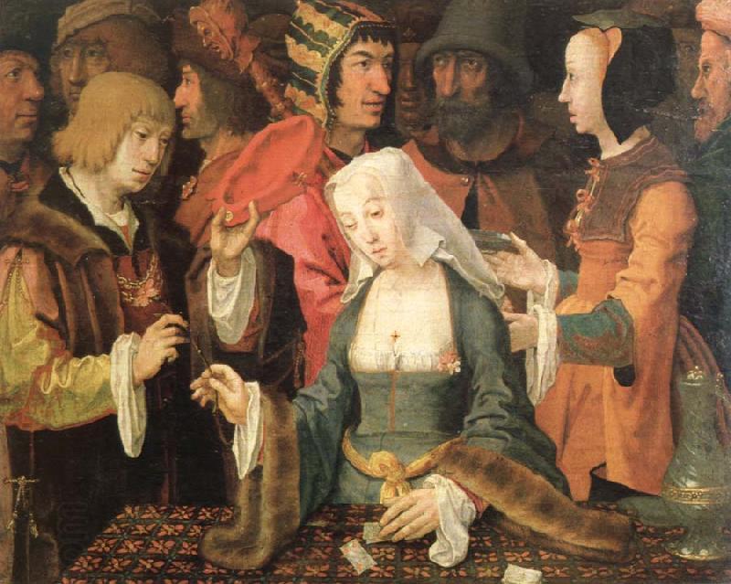 Lucas van Leyden the fortune teller oil painting picture